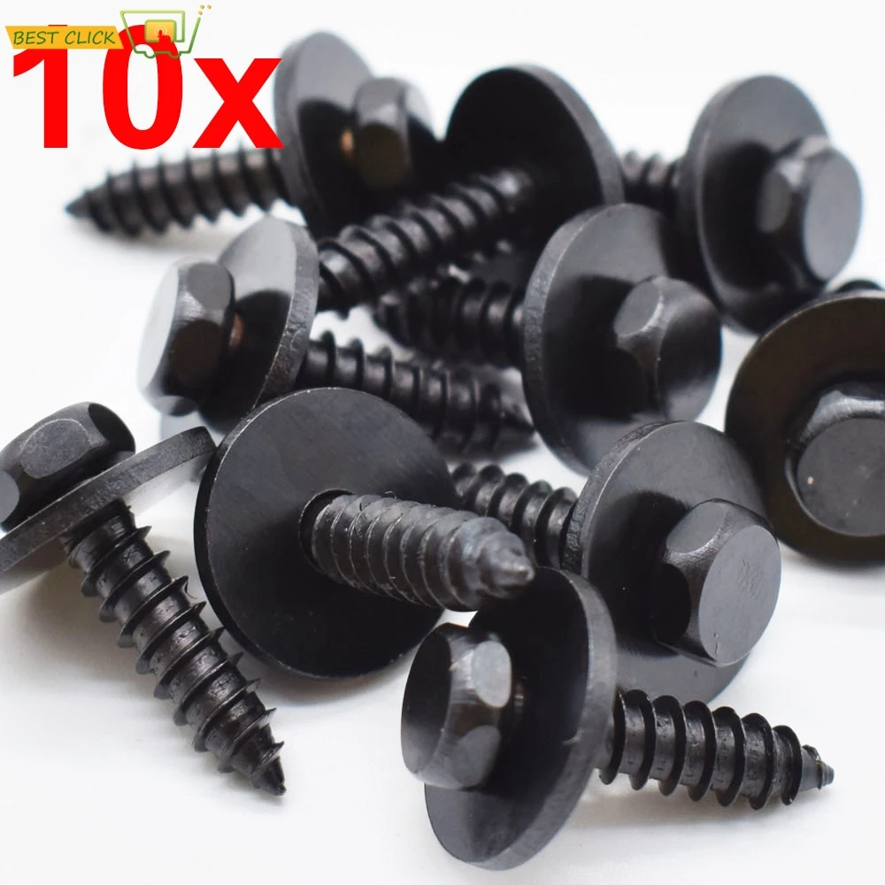 10Pcs 5mm Self Drilling Tapping Screw Hex Washer Head For BMW Self Tapping Bolt License Plate Screws Black
10Pcs 5mm Self Drilling Tapping Screw Hex Washer Head For BMW Self Tapping Bolt License Plate Screws Black