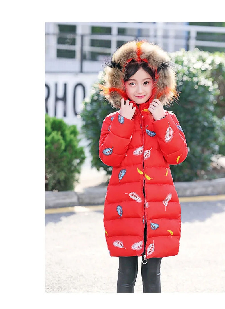 Girls Winter Coats Kids 2019 Winter Jacket For Girls Cotton-padded Clothes Children's Hooded Velour Girls Jackets Outwear 3-12t
