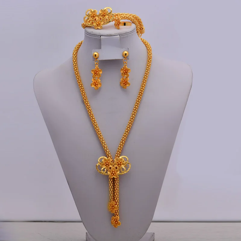 Nigerian Dubai Indian Chokers Gold Color Wedding Jewelry Sets For Women African/Dubai/Arab necklace Earrings /Party Wife Gift
Nigerian Dubai Indian Chokers Gold Color Wedding Jewelry Sets For Women African/Dubai/Arab necklace Earrings /Party Wife Gift