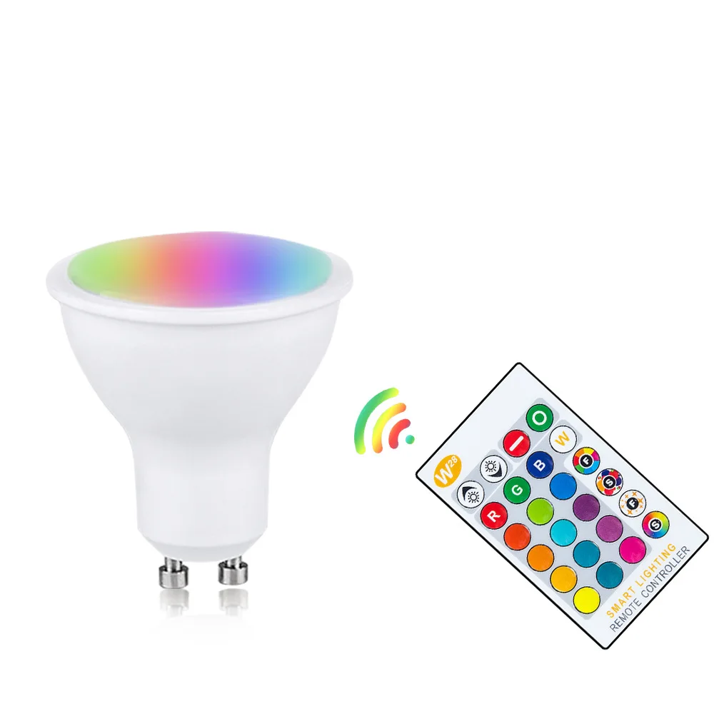 Светодиодная лампа с умным управлением 10 Вт RGB светодиодная цветная изменением