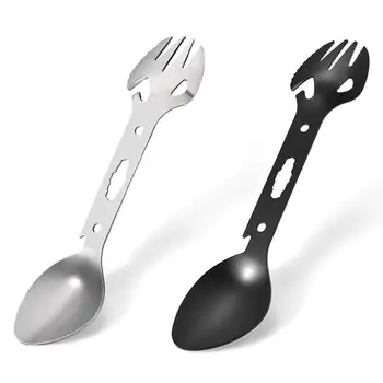 Outdoor Picnic Survival Camping Hiking Multifunctional Black Silver Stainless Steel Blade Wrench Spork Fork Spoon Wrench
Outdoor Picnic Survival Camping Hiking Multifunctional Black Silver Stainless Steel Blade Wrench Spork Fork Spoon Wrench