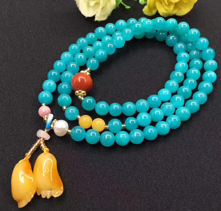 Origional Design Natural Ice-like Xinjiang Material Amazonston Beeswax Contentment Three-loop Bracelets
Origional Design Natural Ice-like Xinjiang Material Amazonston Beeswax Contentment Three-loop Bracelets