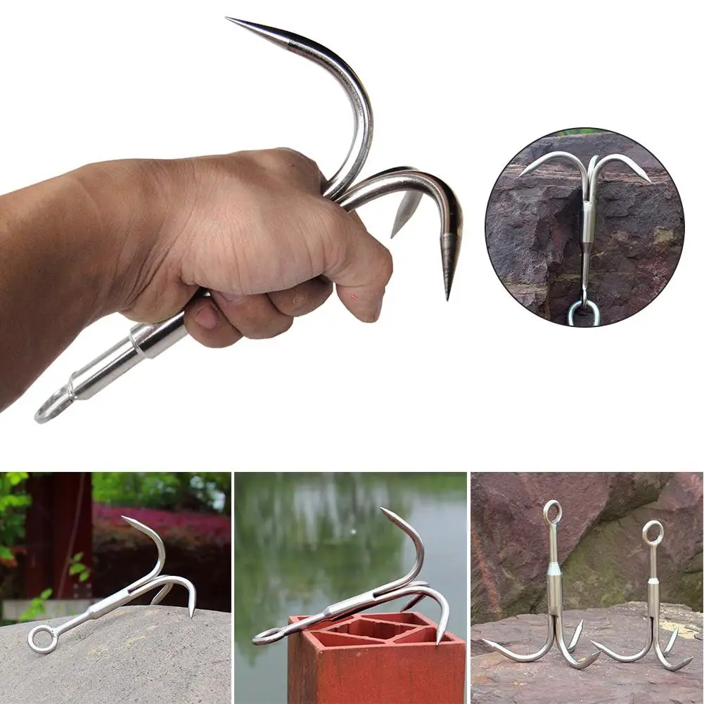 Stainless Steel Climbing Claw Ice Rock Hook Hiking Tools Large Outdoor Survival Mountaineering Flying Claw Grappling Hook
Stainless Steel Climbing Claw Ice Rock Hook Hiking Tools Large Outdoor Survival Mountaineering Flying Claw Grappling Hook