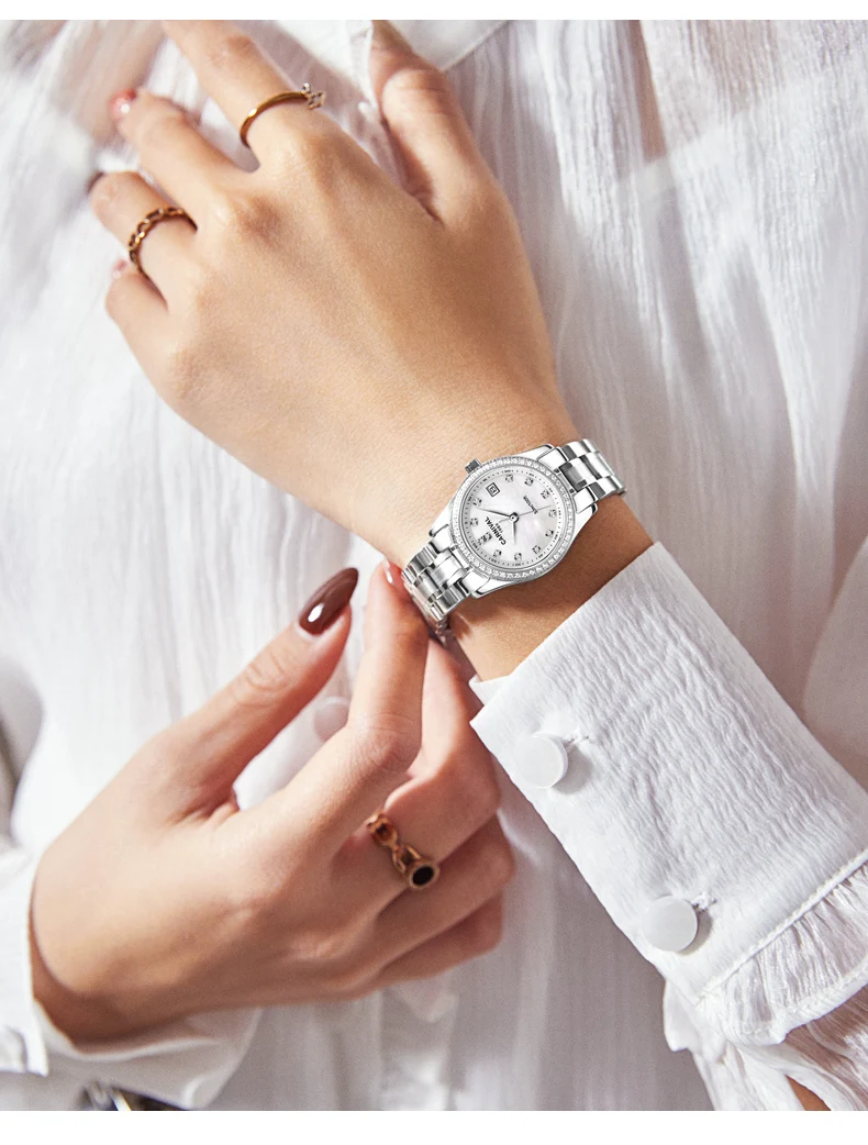 Carnival Quartz l Women's watch Stainless Steel Waterproof date watch women gift for friend