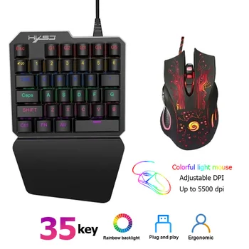 J100+A885/A869 Keyboard Mouse Set 35 Keys Mini USB Wired 5500DPI 6 Buttons LED Optical Gaming Keyboard Mouse Combos for Desktop
J100+A885/A869 Keyboard Mouse Set 35 Keys Mini USB Wired 5500DPI 6 Buttons LED Optical Gaming Keyboard Mouse Combos for Desktop