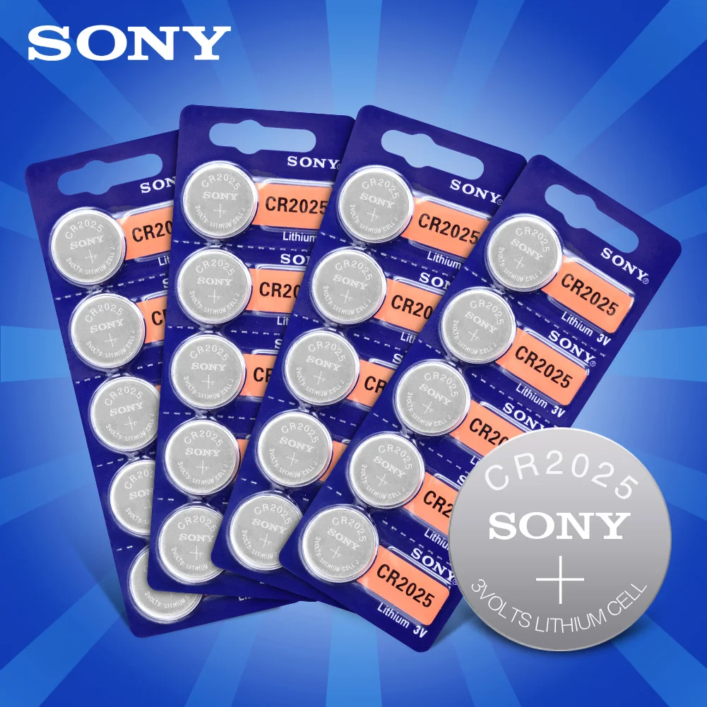 20pcs For sony CR2025 Lithium Battery 3V Original CR2025 2025 button cell coin batteries For Watch Remote Control Calculator
20pcs For sony CR2025 Lithium Battery 3V Original CR2025 2025 button cell coin batteries For Watch Remote Control Calculator