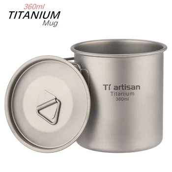 360ml Titanium Cup Camping Mug Foldable Handle Titanium Pot with Lid Titanium Drinkware for Home or Outdoor Picnic Cookware
360ml Titanium Cup Camping Mug Foldable Handle Titanium Pot with Lid Titanium Drinkware for Home or Outdoor Picnic Cookware