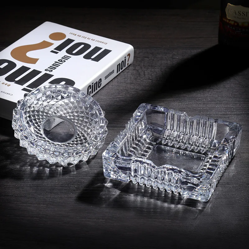 Glass Ashtray Office Ashtray Square Circle Simple Cool European Style Multi-functional Ash Tray Living Room Ashtray
Glass Ashtray Office Ashtray Square Circle Simple Cool European Style Multi-functional Ash Tray Living Room Ashtray