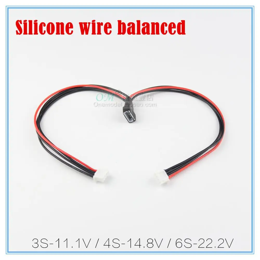 Фото D./-1pcs /200mm/Silicone wire balanced charger plug / XH2.54 /3s/4s/6s/Y-shaped line /special DIY for lithium battery | Игрушки и хобби