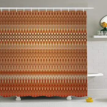 Shower Curtain Set with Hooks 66x72 Colorful Detail in Bedouin Asian Bark Abstract Texture Nomad Look Geometric Pattern Woven
Shower Curtain Set with Hooks 66x72 Colorful Detail in Bedouin Asian Bark Abstract Texture Nomad Look Geometric Pattern Woven