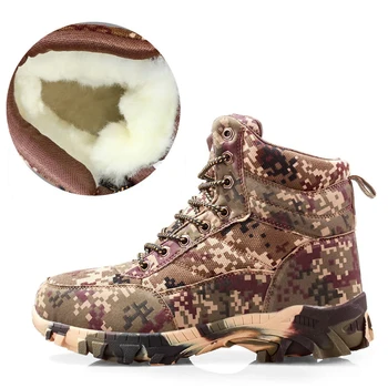 QMJHVX Men's Boots Winter Plush warm cold snow Boots Non-slip Camouflage Outdoor Pure Wool High-top Climbing Men's Shoes
QMJHVX Men's Boots Winter Plush warm cold snow Boots Non-slip Camouflage Outdoor Pure Wool High-top Climbing Men's Shoes