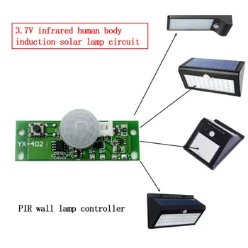 3.7V DIY Kit Solar Lamp Panel Circuit Board Control Sensor Night Light Module Controller Module Infrared Body Motion Module
3.7V DIY Kit Solar Lamp Panel Circuit Board Control Sensor Night Light Module Controller Module Infrared Body Motion Module