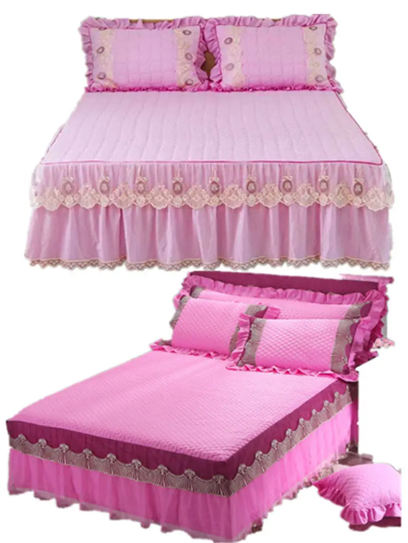 1/3pcs princess lace bed skirt high quality features new cotton sheets pillowcase wedding romantic bedding
1/3pcs princess lace bed skirt high quality features new cotton sheets pillowcase wedding romantic bedding