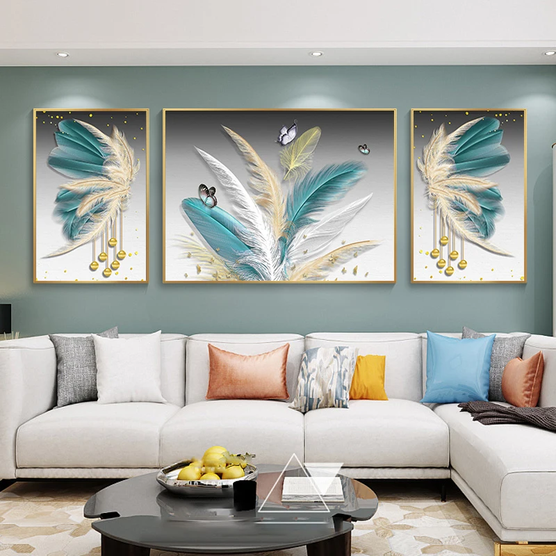 5D Diamond Painting Full Diamond Auspicious Feather Abstract Living Room Triptych Stick Diamond Embroidery Dimond Paintings 
5D Diamond Painting Full Diamond Auspicious Feather Abstract Living Room Triptych Stick Diamond Embroidery Dimond Paintings