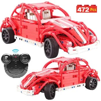 472Pcs RC Red Beetle Car Building Blocks Technic DIY Model Creator Remote Control Bricks Toys For Boys Girls
472Pcs RC Red Beetle Car Building Blocks Technic DIY Model Creator Remote Control Bricks Toys For Boys Girls