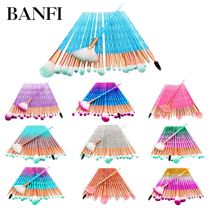 20Pcs Diamond Makeup Brushes Set Powder Foundation Blush Blending Eye shadow Lip Cosmetic Beauty Make Up Brush Pincel Maquiagem
20Pcs Diamond Makeup Brushes Set Powder Foundation Blush Blending Eye shadow Lip Cosmetic Beauty Make Up Brush Pincel Maquiagem
