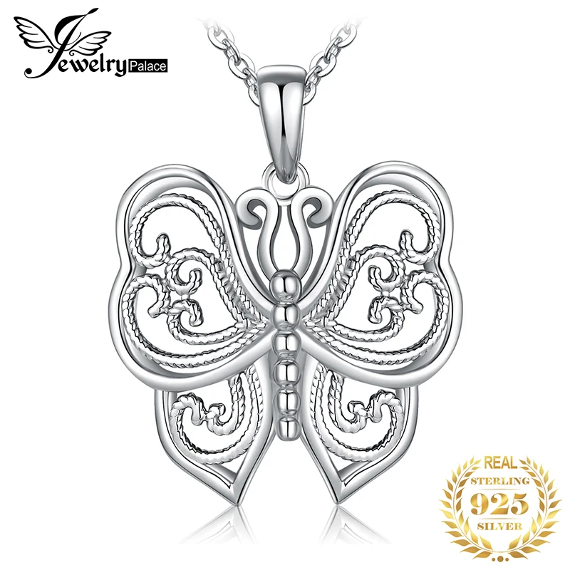 JPalace Butterfly Silver Pendant Necklace 925 Sterling Silver Choker Statement Necklace Women Silver 925 Jewelry Without Chain
JPalace Butterfly Silver Pendant Necklace 925 Sterling Silver Choker Statement Necklace Women Silver 925 Jewelry Without Chain
