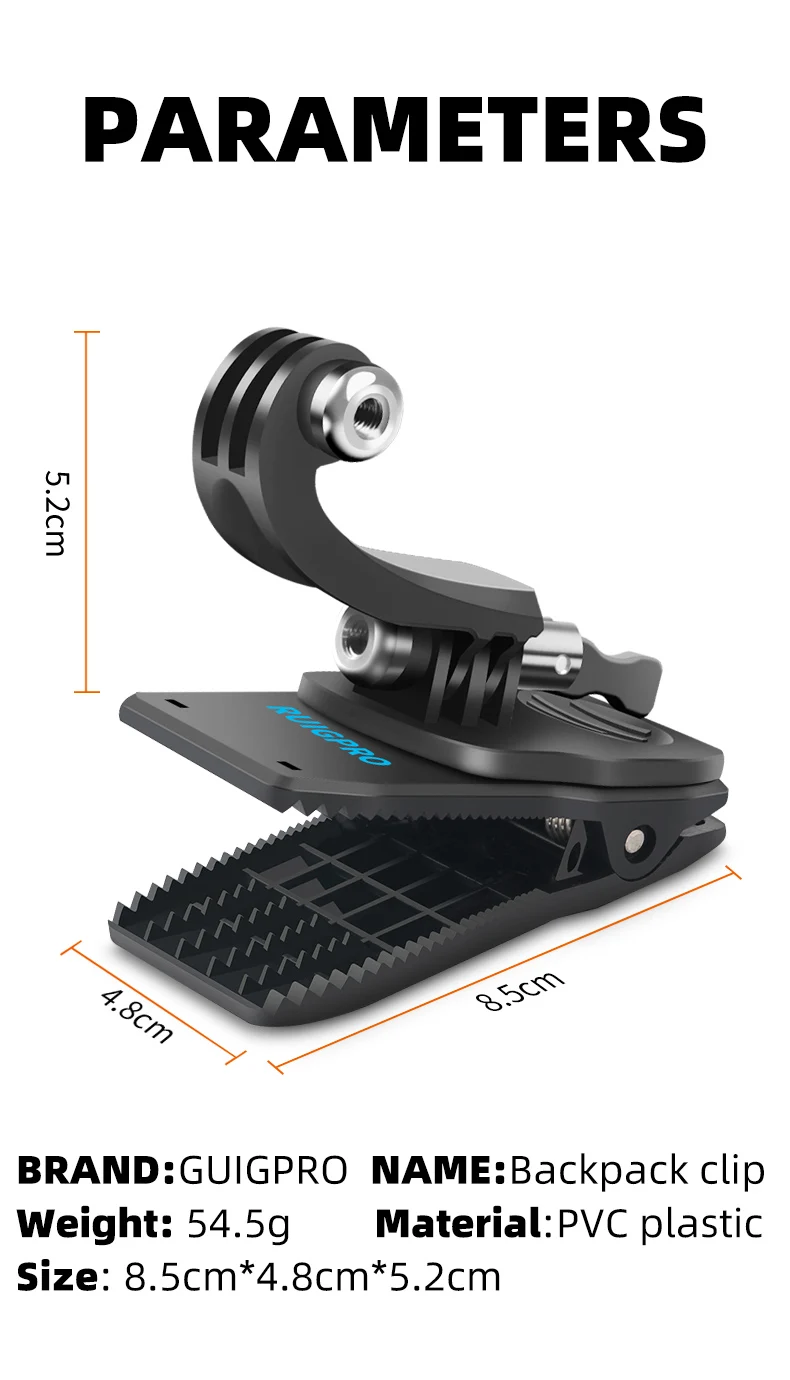 E6471-360 Degree Rotable Backpack Clip for Gopro-2 (22)