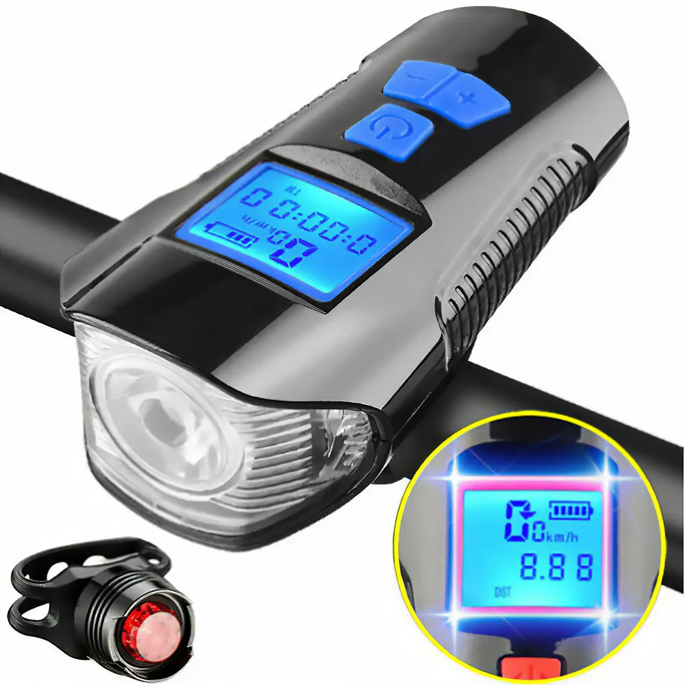 Bicycle Light Bike Computer USB Rechargeable Front LED Bike Lights Cycling Lamp Torch Handlebar Flashlight Bike Accessories
Bicycle Light Bike Computer USB Rechargeable Front LED Bike Lights Cycling Lamp Torch Handlebar Flashlight Bike Accessories
