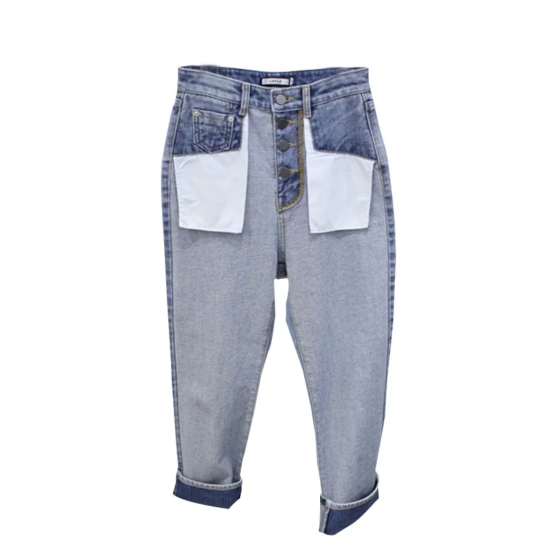 2019 Fall Pants New Women Clothes Loose High Waist Blue Wide Legs Straight Trousers Cowboy Button Pants Women Jeans
2019 Fall Pants New Women Clothes Loose High Waist Blue Wide Legs Straight Trousers Cowboy Button Pants Women Jeans