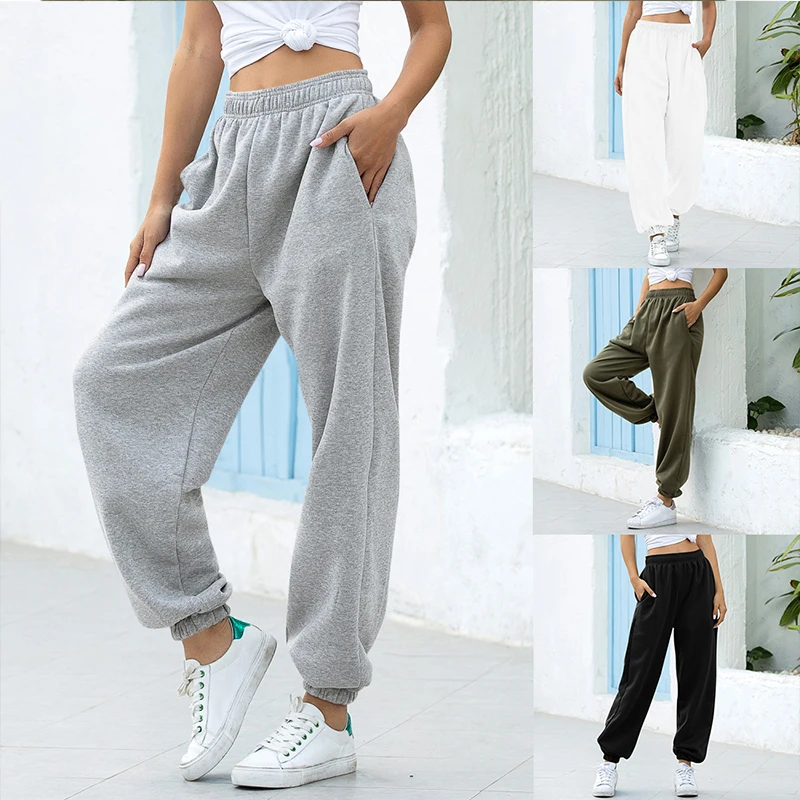Casual Women Baggy Sport Pants Autumn Winter,Solid Elastic Waist Joggers Trousers Ladies Long Sweatpants Streetwear
Casual Women Baggy Sport Pants Autumn Winter,Solid Elastic Waist Joggers Trousers Ladies Long Sweatpants Streetwear