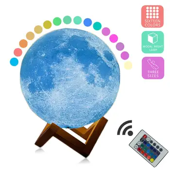 New Arrival 3D Print Star Moon Lamp 16 Colorful Change Touch Home Decor Creative Gift USB Rechargeable Night Light Galaxy Lamp
New Arrival 3D Print Star Moon Lamp 16 Colorful Change Touch Home Decor Creative Gift USB Rechargeable Night Light Galaxy Lamp