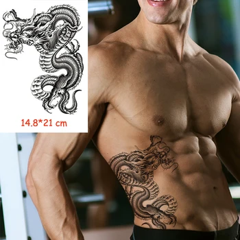 Waterproof Temporary Tattoo Sticker dragon big animal flash tatoo Body Art fake tattoos flash tatto Women/Men 14.8*21 cm
Waterproof Temporary Tattoo Sticker dragon big animal flash tatoo Body Art fake tattoos flash tatto Women/Men 14.8*21 cm