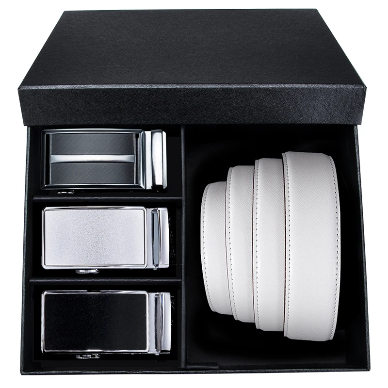 Hi-Tie New White Leather Belt Men Male Soft Genuine Leather Automatic Buckle Belts for Men Luxury Brand Designer Gift Box Belt
Hi-Tie New White Leather Belt Men Male Soft Genuine Leather Automatic Buckle Belts for Men Luxury Brand Designer Gift Box Belt