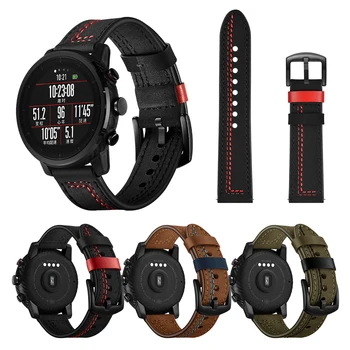 watchband For Huami Amazfit 1/2 Wrist Strap Genuine Cow Leather Replacement Watch Strap For Huawei Watch GT/Honor Watch Magic 
watchband For Huami Amazfit 1/2 Wrist Strap Genuine Cow Leather Replacement Watch Strap For Huawei Watch GT/Honor Watch Magic