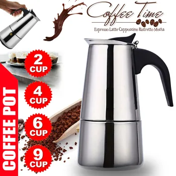 Stainless Steel Coffee Pot Mocha Espresso Latte Percolator Stove Coffee Maker Pot Percolator Drink Tool Cafetiere Latte Stovetop
Stainless Steel Coffee Pot Mocha Espresso Latte Percolator Stove Coffee Maker Pot Percolator Drink Tool Cafetiere Latte Stovetop