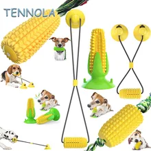 

Corn Dog Chew Toys Molar Rod TPR Stick Teething Cleaning Dental Toy Squeaky Bite-resistant Interactive Latex Dog Toy Pet Supplie