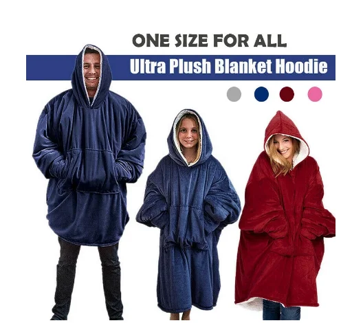 Winter Outdoor Hooded Pocket Blankets Warm Soft Hoodie Slant Robe Bathrobe Sweatshirt Pullover TV Fleece Blanket With Sleeves
Winter Outdoor Hooded Pocket Blankets Warm Soft Hoodie Slant Robe Bathrobe Sweatshirt Pullover TV Fleece Blanket With Sleeves