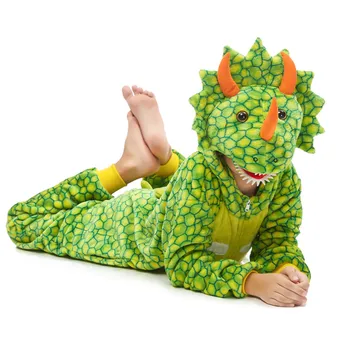 

Dinosaur Children's Pajamas for Boys Girls Unicorn Pajamas Flannel Kids Stich Pijamas Animal Sleepwear Winter Onesies