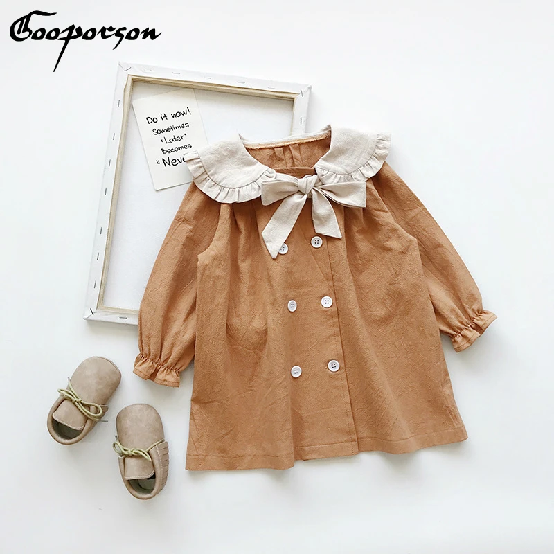 Toddler Girl Long Sleeve Dress Fashion Peter Pan Baby Girl Casual Dress Autumn Children Outfits Double-line Button
Toddler Girl Long Sleeve Dress Fashion Peter Pan Baby Girl Casual Dress Autumn Children Outfits Double-line Button