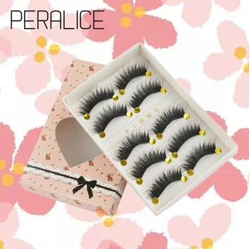 PERALICE 5 Pairs False Eyelashes Messy Light Soft Natural Thick Plastic Cotton Stalk Artificial Fiber Curling Dense Eyelashes
PERALICE 5 Pairs False Eyelashes Messy Light Soft Natural Thick Plastic Cotton Stalk Artificial Fiber Curling Dense Eyelashes