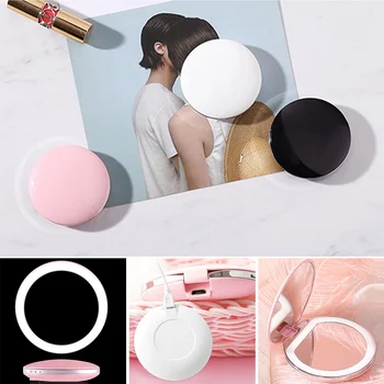 LED Light Mini Makeup Mirror Compact Pocket Face Lip Cosmetic Mirror Travel Portable Lighting Mirror 1X/5X Magnifying Foldable
LED Light Mini Makeup Mirror Compact Pocket Face Lip Cosmetic Mirror Travel Portable Lighting Mirror 1X/5X Magnifying Foldable