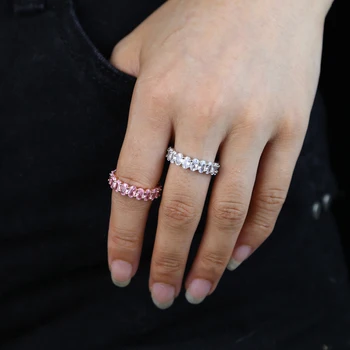 white pink oval cz paved band rings with rose gold silver color plated factory price wholesale bulk ring jewelry for women lady 
white pink oval cz paved band rings with rose gold silver color plated factory price wholesale bulk ring jewelry for women lady