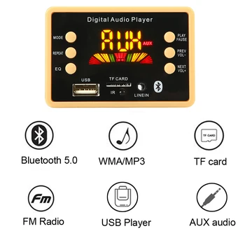 Big Color Screen Car Audio USB TF FM Radio Module Wireless Bluetooth 5V 12V MP3 WMA Decoder Board MP3 Player with Remote Control
Big Color Screen Car Audio USB TF FM Radio Module Wireless Bluetooth 5V 12V MP3 WMA Decoder Board MP3 Player with Remote Control