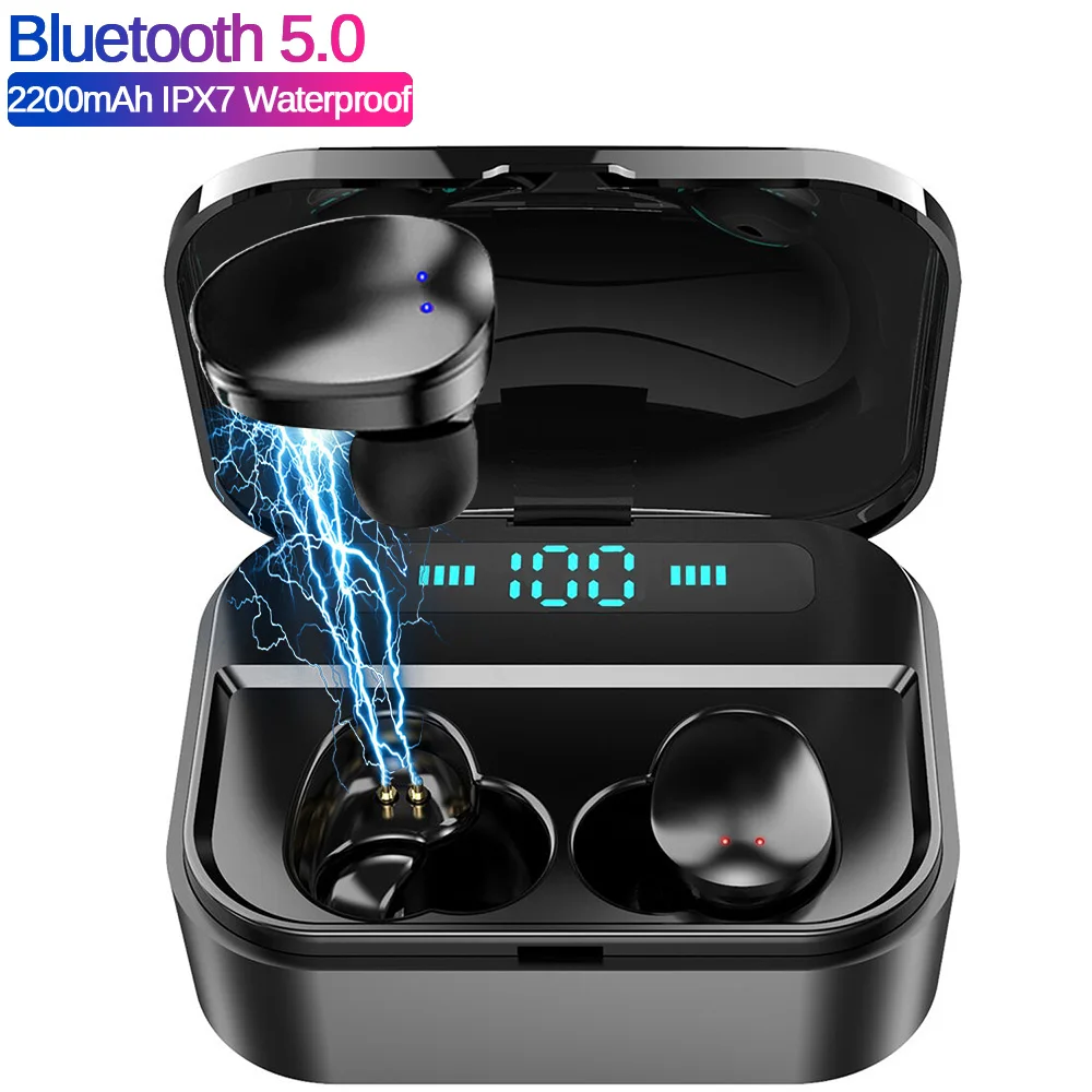 2200mAh TWS Bluetooth Fingerprint Touch Earphone, HD Stereo Wireless In-Earphones,Noise Cancel Gaming Earbuds Distance ≥30M
2200mAh TWS Bluetooth Fingerprint Touch Earphone, HD Stereo Wireless In-Earphones,Noise Cancel Gaming Earbuds Distance ≥30M