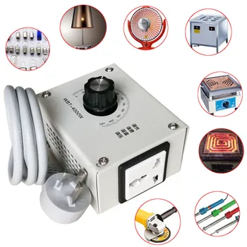Motor Speed Controller 4000W AC 220V Variable Voltage Controller Control For Fan Speed Motor Dimmer 107x56x84mm
Motor Speed Controller 4000W AC 220V Variable Voltage Controller Control For Fan Speed Motor Dimmer 107x56x84mm