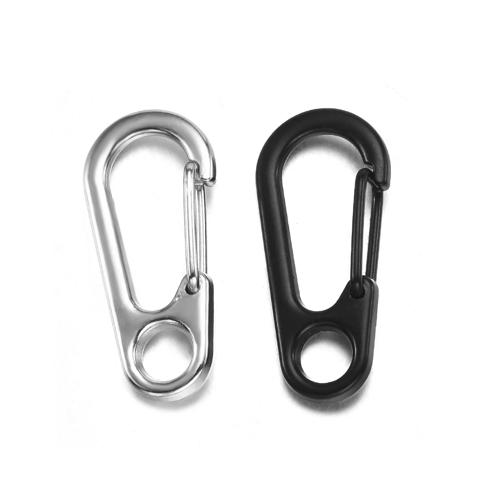 2020 NEW 10Pcs/Lot 32cm Black Metal Mini Carabiner Snap Spring Clips Hook Keyring End Connectors For Jewelry Making DIY Buckle
2020 NEW 10Pcs/Lot 32cm Black Metal Mini Carabiner Snap Spring Clips Hook Keyring End Connectors For Jewelry Making DIY Buckle