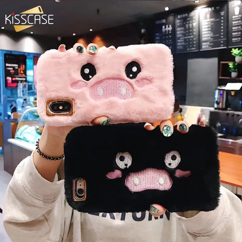 KISSCASE Warm Pig Pattern Plush Case For iPhone 7 7Plus 8 Plus 6 6S Plus Rabbit Fur Furry Case for iPhone XS MAX XR X Soft TPU
KISSCASE Warm Pig Pattern Plush Case For iPhone 7 7Plus 8 Plus 6 6S Plus Rabbit Fur Furry Case for iPhone XS MAX XR X Soft TPU