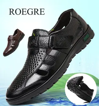 2020 Men Sandals Genuine Leather Cowhide Male Summer Shoes Outdoor Beach Slippers Business Casual Sandals Roman Shoes 38-48
2020 Men Sandals Genuine Leather Cowhide Male Summer Shoes Outdoor Beach Slippers Business Casual Sandals Roman Shoes 38-48