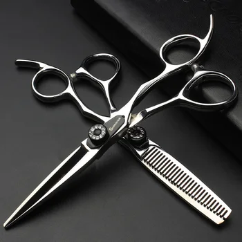 Stainless Steel 440C Pet Scissors Hairdressing Scissors Japanese Hair Stylist 5.5-inch Flat Shears Scissors Kit
Stainless Steel 440C Pet Scissors Hairdressing Scissors Japanese Hair Stylist 5.5-inch Flat Shears Scissors Kit