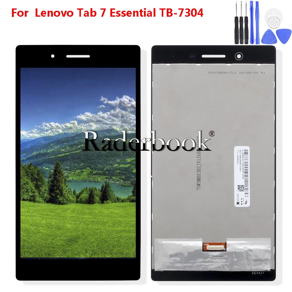 7-дюймовый ЖК-дисплей + сенсорный экран дигитайзер стекло в сборе для Lenovo TB-7304 Запчасти для планшетных ПК 
7-дюймовый ЖК-дисплей + сенсорный экран дигитайзер стекло в сборе для Lenovo TB-7304 Запчасти для планшетных ПК