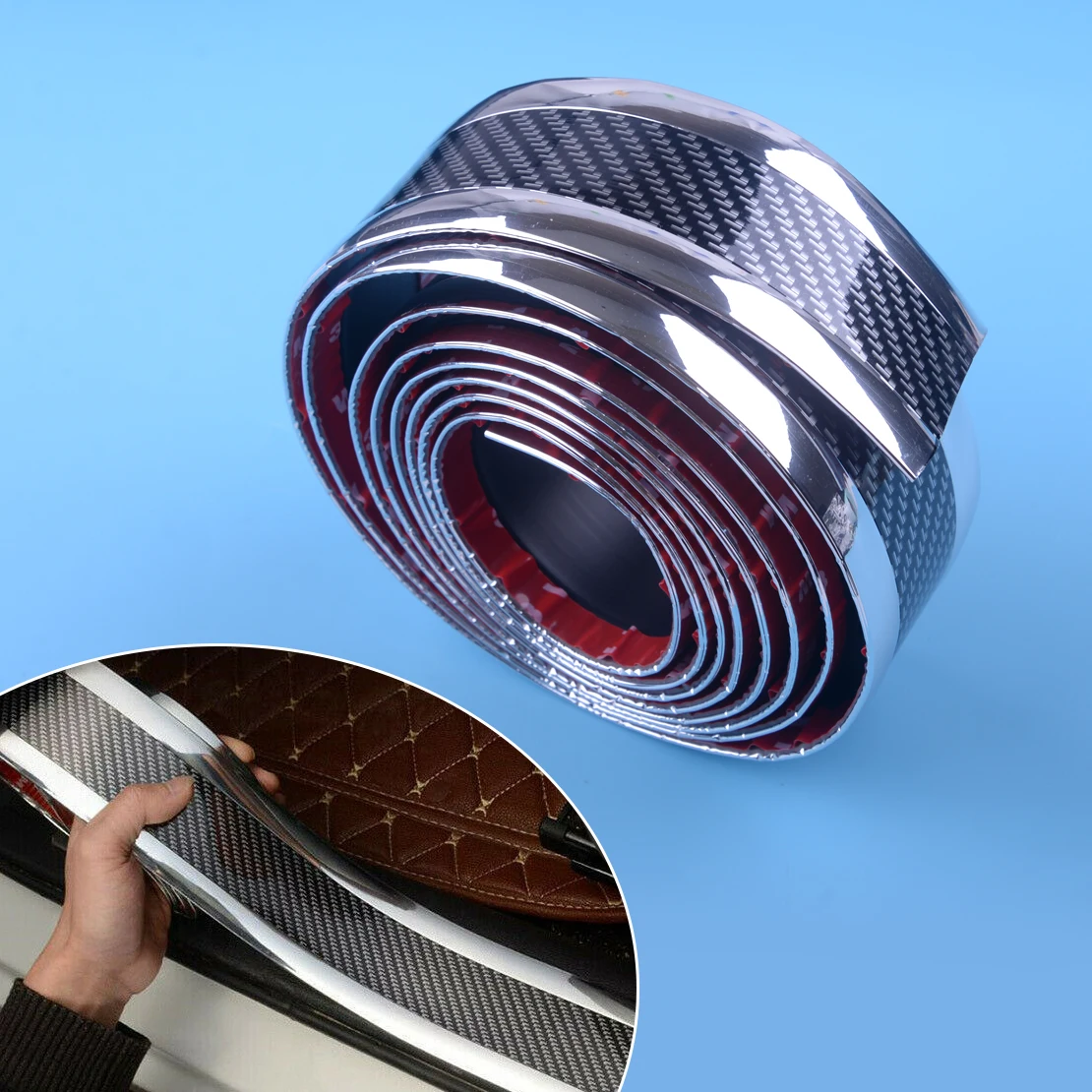 DWCX Universal 5x250CM PVC Car Truck Carbon Fiber Texture Door Sill Protector Edge Guard Strip Threshold Anti-scratch Styling
DWCX Universal 5x250CM PVC Car Truck Carbon Fiber Texture Door Sill Protector Edge Guard Strip Threshold Anti-scratch Styling