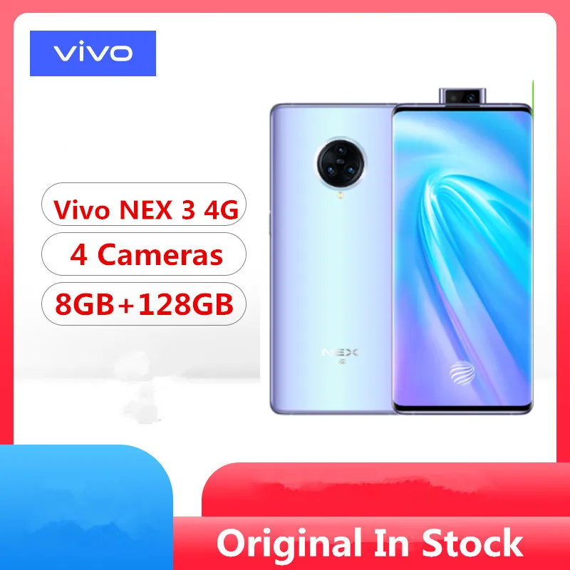 Original Vivo Nex 3 4G LTE Mobile Phone Snapdragon 855 Plus Android 9.0 6.89" Super Amoled 8GB RAM 128GB ROM 64.0MP 44W Charger
Original Vivo Nex 3 4G LTE Mobile Phone Snapdragon 855 Plus Android 9.0 6.89" Super Amoled 8GB RAM 128GB ROM 64.0MP 44W Charger