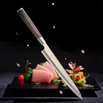 Sushi Knife Professional Japanese Chef Knife Sharp Fish Knife High Carbon Stainless Steel Salmon Slicer Cooking Tool 
Sushi Knife Professional Japanese Chef Knife Sharp Fish Knife High Carbon Stainless Steel Salmon Slicer Cooking Tool
