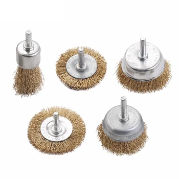 5pc Brass Coated Steel Wire Brush Wheel Cup Drill Attachments Edges Rust Removalbrand New And High Quality 2020
5pc Brass Coated Steel Wire Brush Wheel Cup Drill Attachments Edges Rust Removalbrand New And High Quality 2020