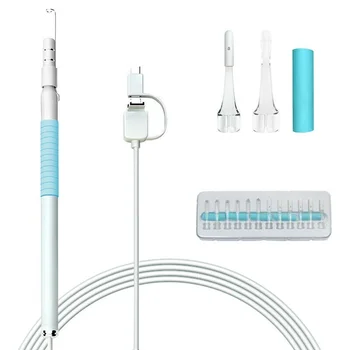 New 3 In 1 Ear Cleaning Endoscope USB 5.5mm Visual Earpick HD Otoscope Camera 0.3MP Nose Oral Skin Phone Inspection Snake Camera
New 3 In 1 Ear Cleaning Endoscope USB 5.5mm Visual Earpick HD Otoscope Camera 0.3MP Nose Oral Skin Phone Inspection Snake Camera
